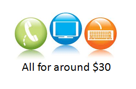 $30 tv internet phone logo